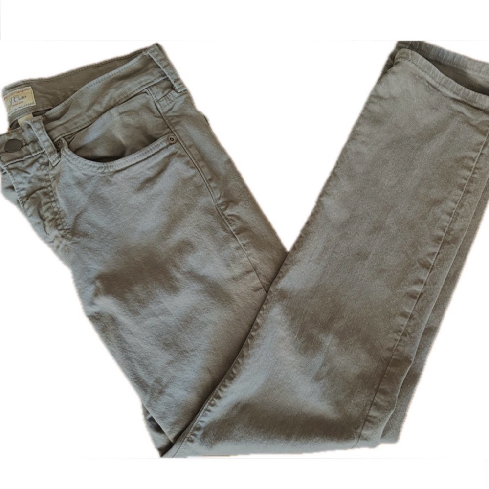 Men’s JCrew Olive/Brown/Gray Pants
 size 30W 32L 484 Stretch Chino
